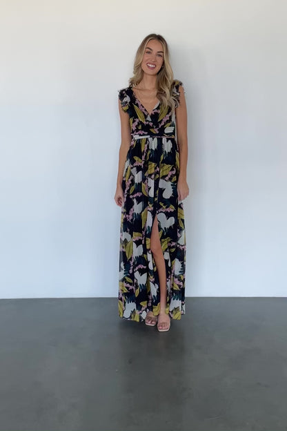 Esperanza Maxi Dress | Black Multi