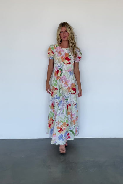 Risette Maxi Dress | Multi Floral