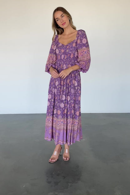 Trixie Dress | Purple Multi