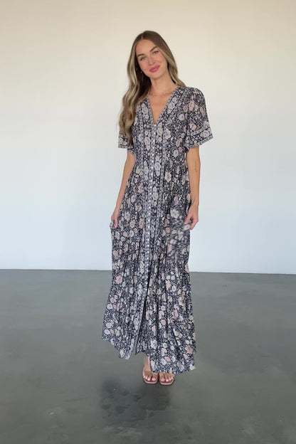 Cheryl Maxi Dress | Midnight Floral