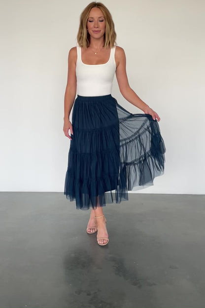 Galena Tulle Skirt | Deep Topaz