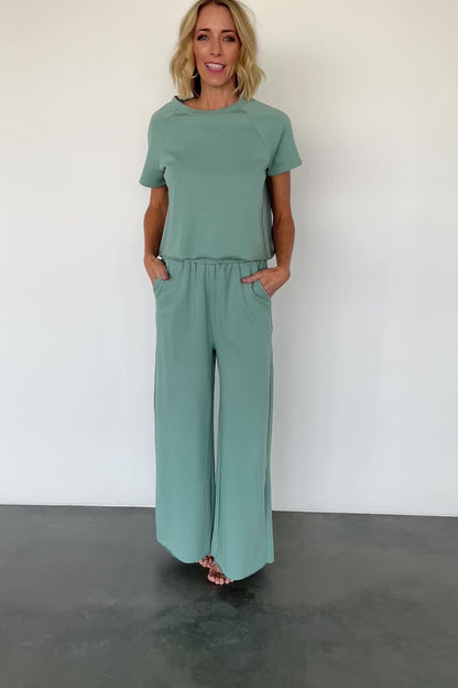 Wren Top + Pants Set | Sage