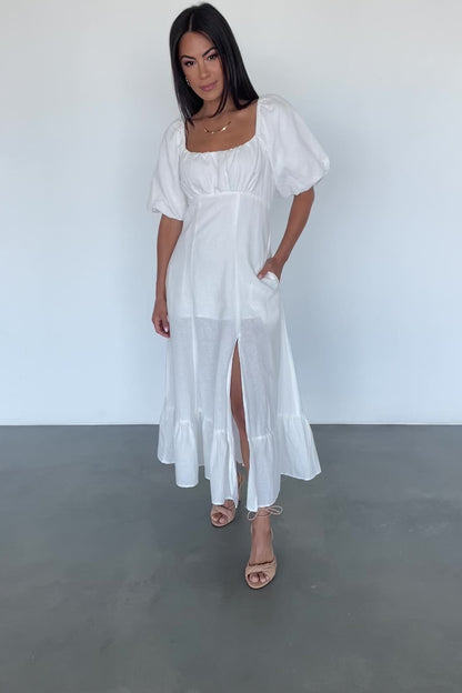 Millie Linen Dress | Off White