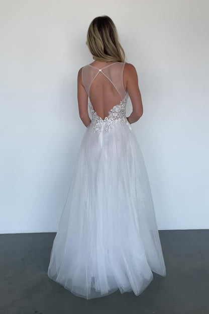 Affection Shimmer Bridal Gown | Off White