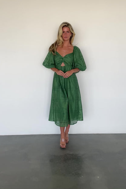 Brynn Midi Dress | Green