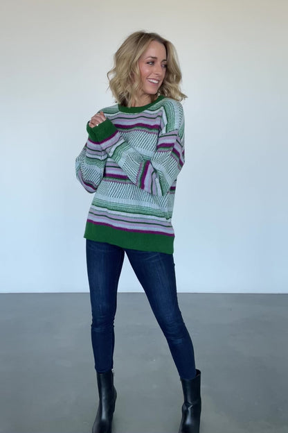 Holmes Sweater | Green Multi