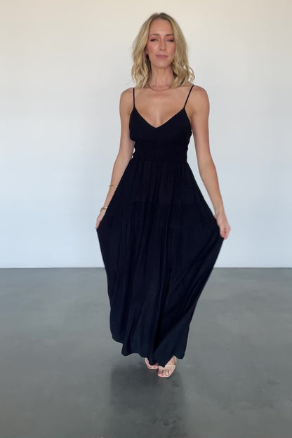 Lohan Tank Maxi Dress | Black