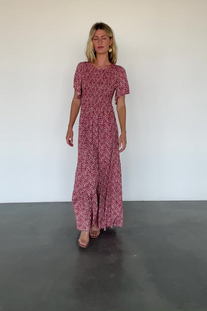 Eliza Maxi Dress | Rust Print