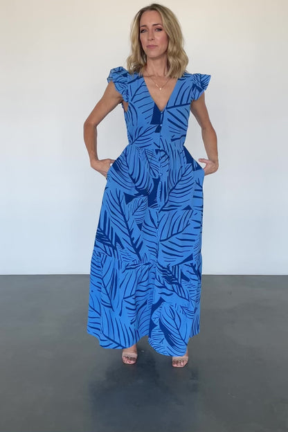 Kaia Button Maxi Dress | Blue Print