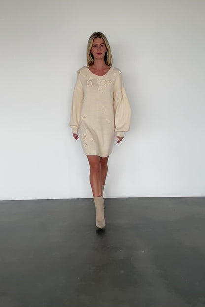 Margaux Sweater Dress | Cream