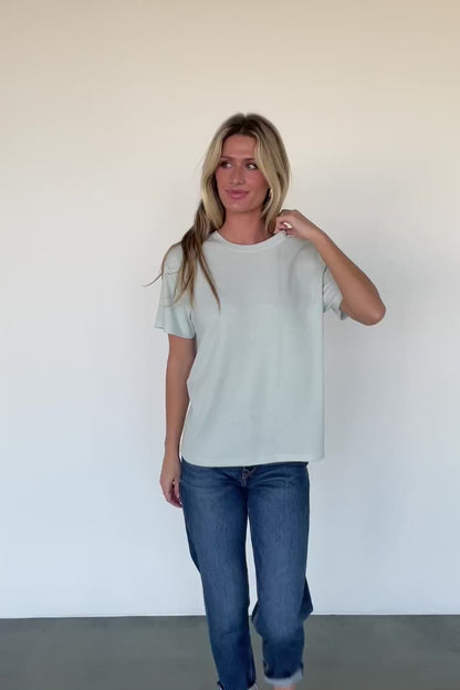 Elliot Relaxed Tee | Pale Mint