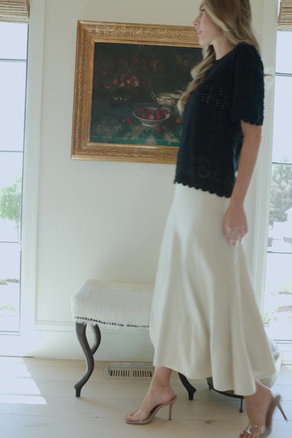 Carynn Knit Midi Skirt | Natural