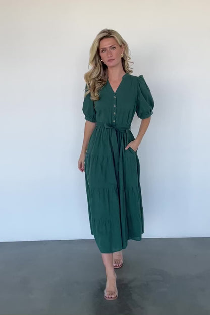 Camille Maxi Dress | Vintage Green