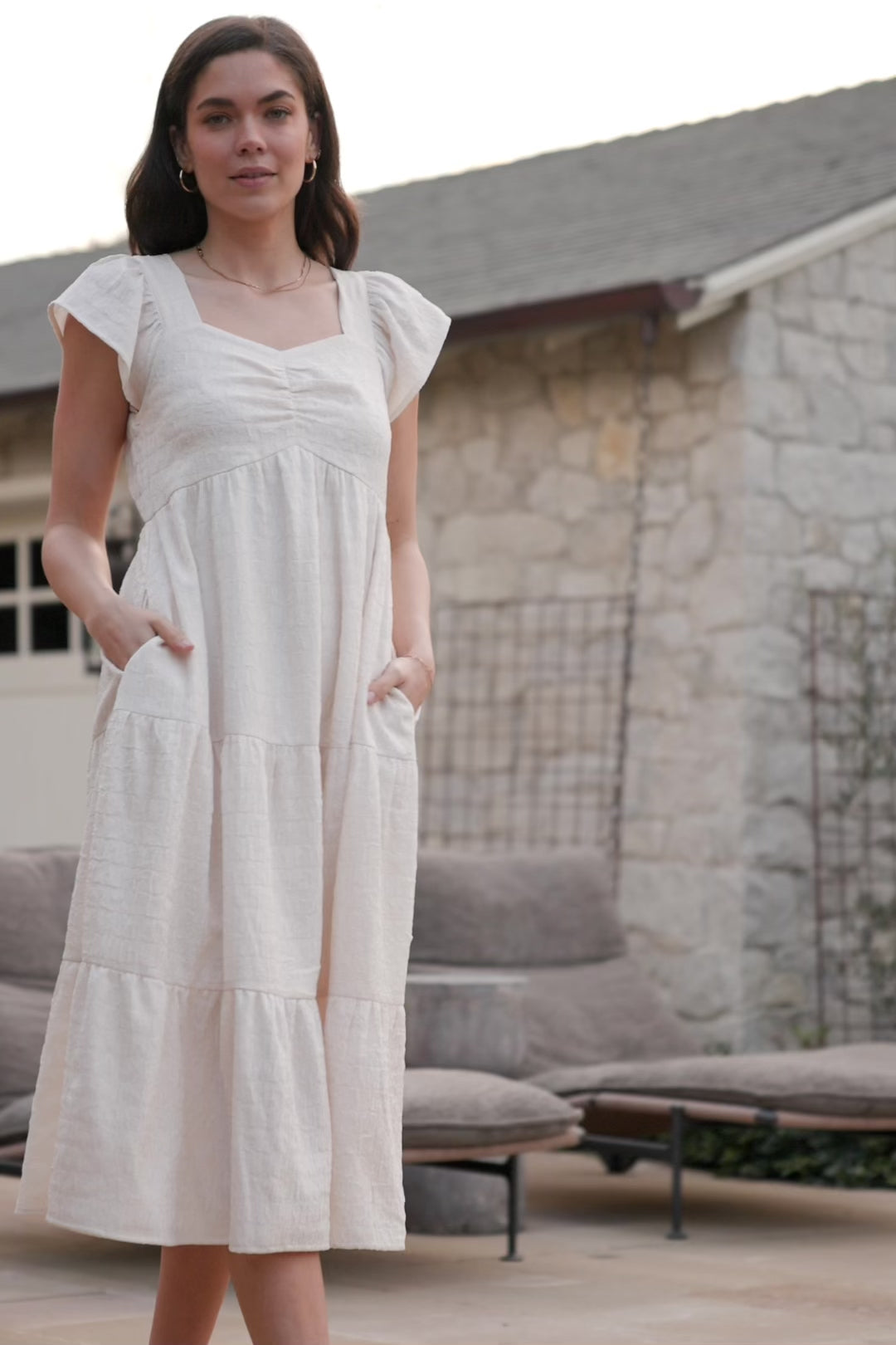 The Kelsey Dress - Cream
