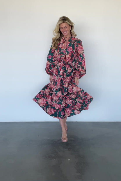 Charleston Dress | Jade Multi Floral