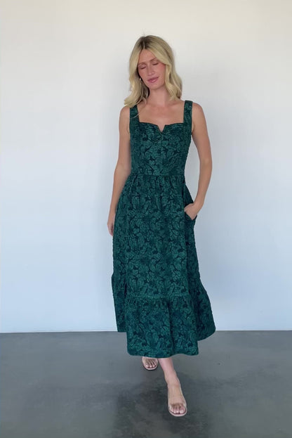 Maura Midi Dress | Green