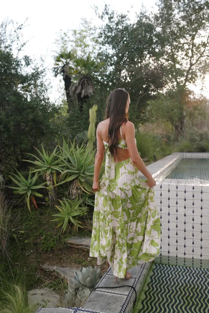 Querida Maxi Dress | Green Floral