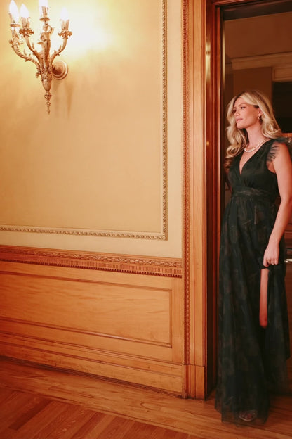 Adelyn Maxi Dress | Green Floral