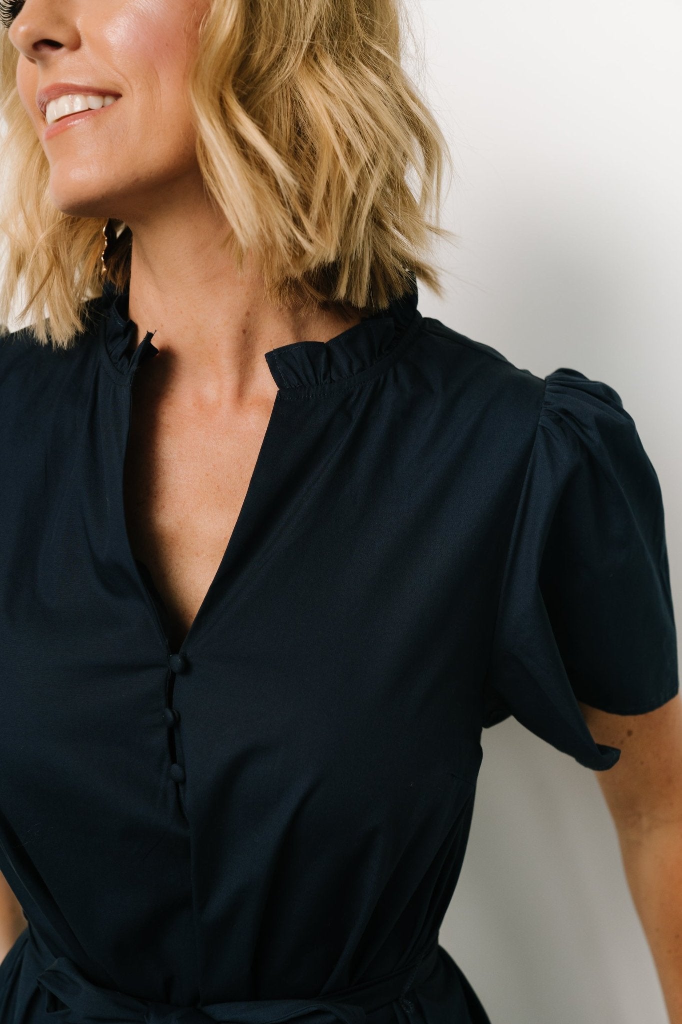 Providence Poplin Dress | Navy Providence Poplin Dress | Navy