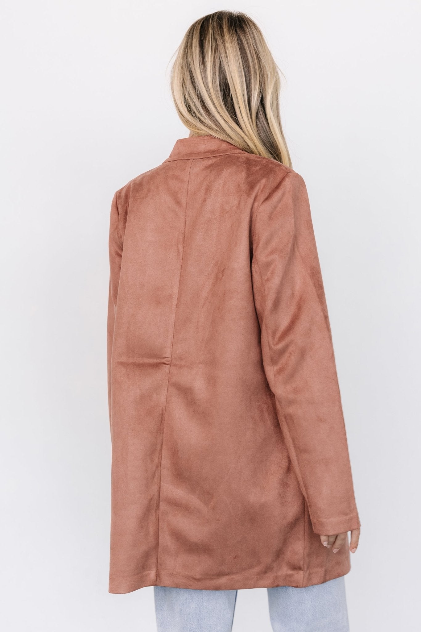 Queenie Faux Suede Jacket | Dusty Clove - Baltic Born