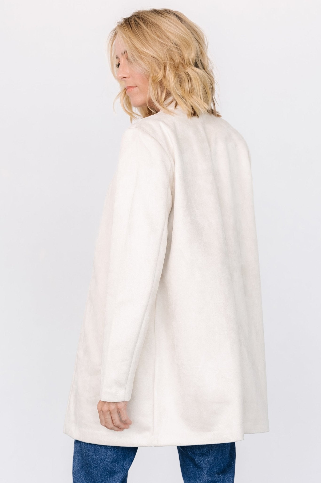 Queenie Faux Suede Jacket | Oatmeal - Baltic Born