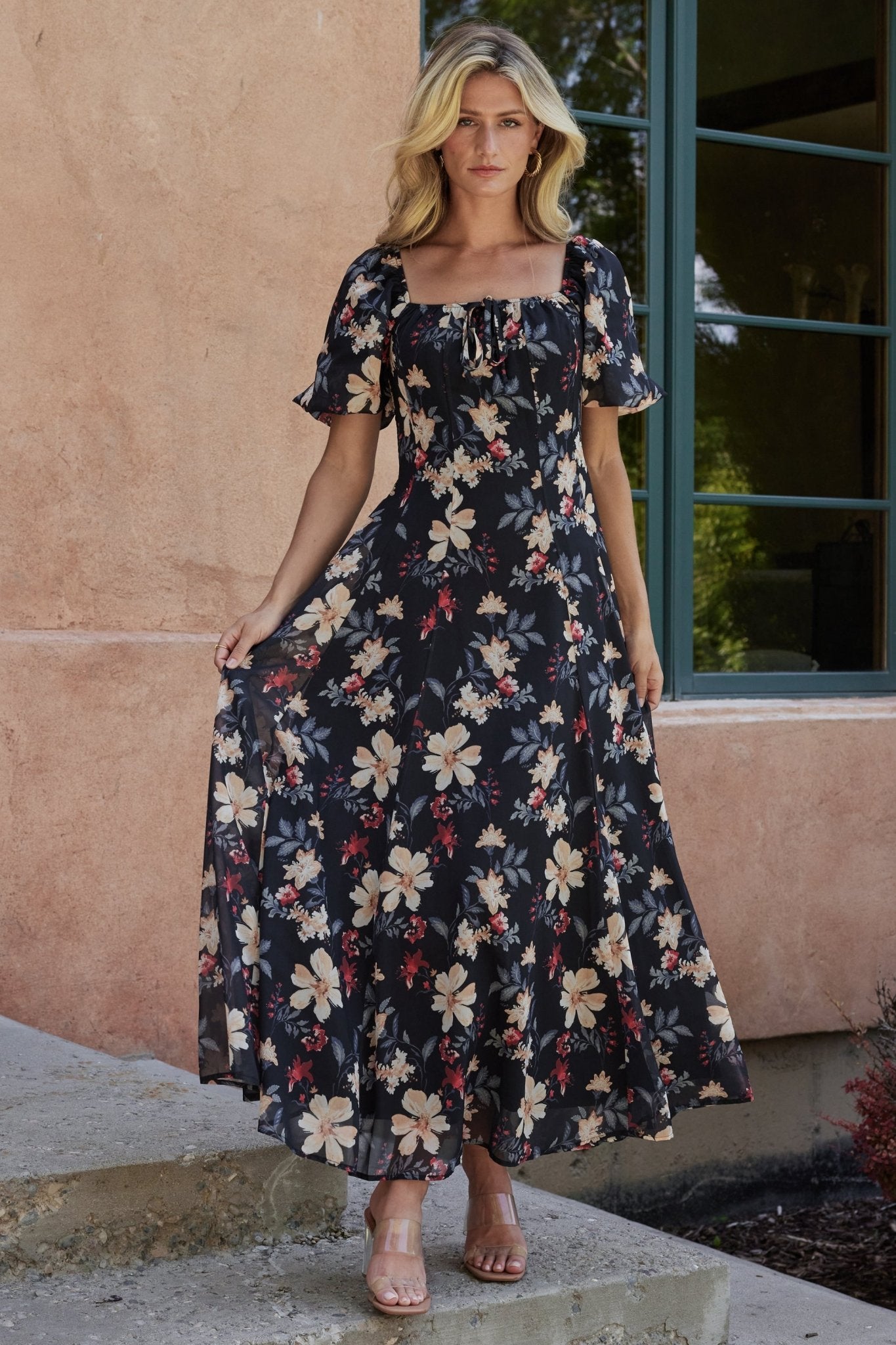 Raelynn Maxi Dress | Black Floral - Baltic Born