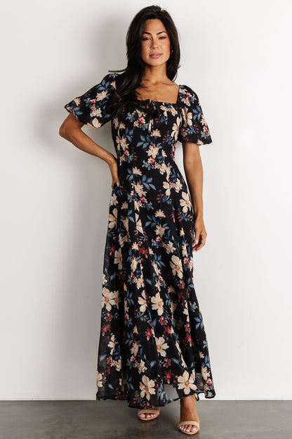 Raelynn Maxi Dress | Black Floral - Baltic Born