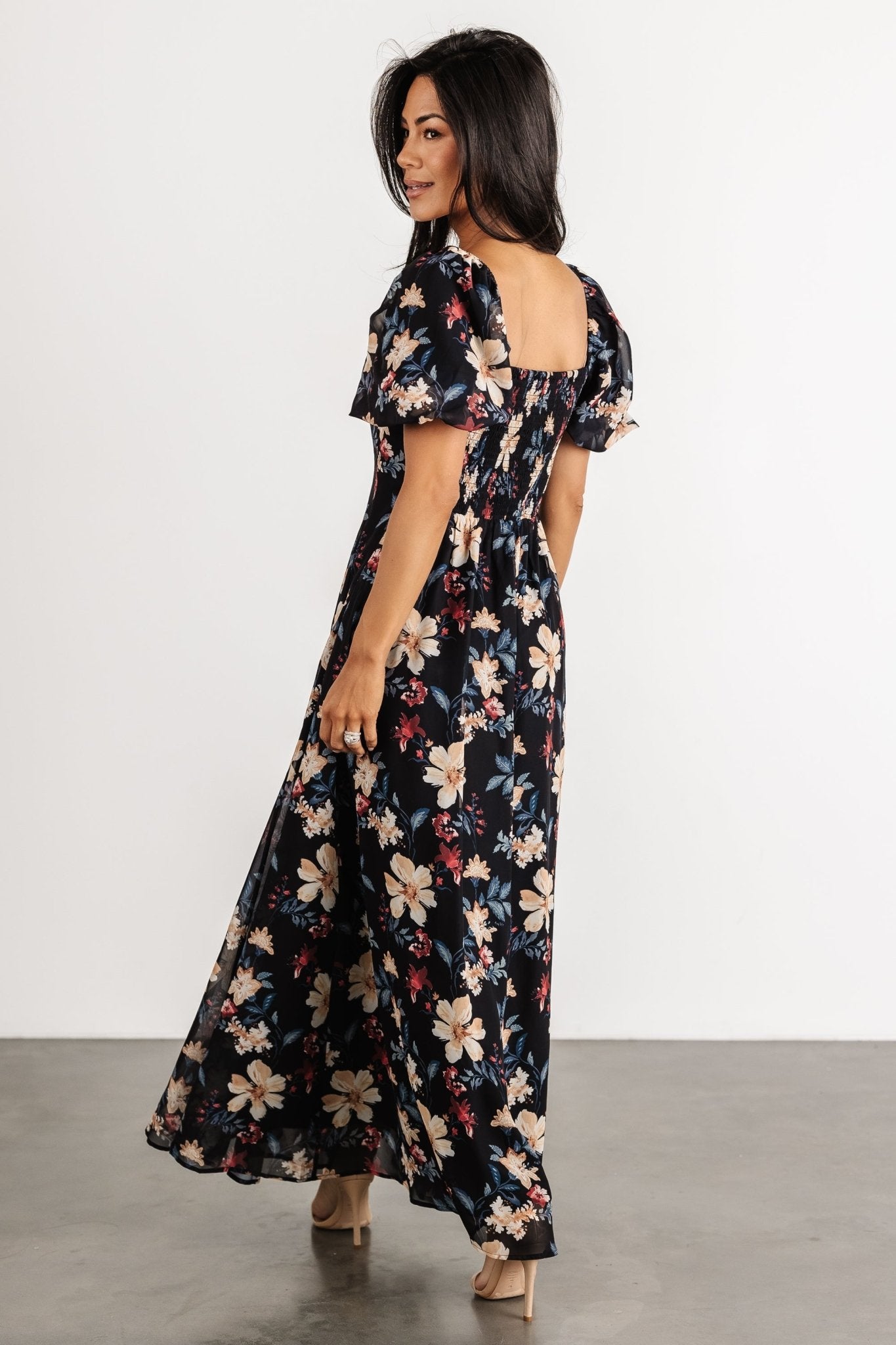 Raelynn Maxi Dress | Black Floral - Baltic Born