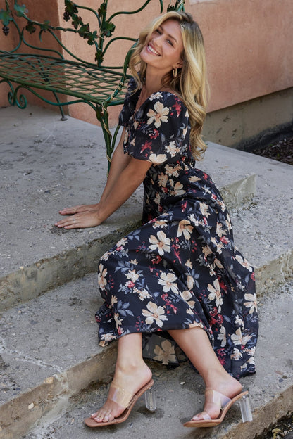 Raelynn Maxi Dress | Black Floral - Baltic Born