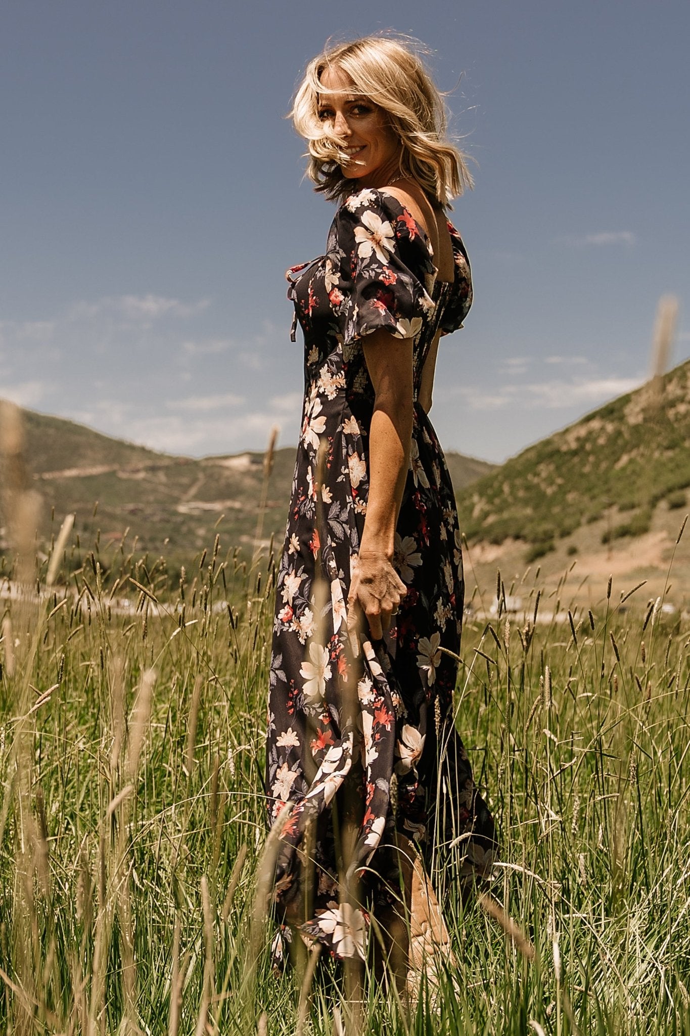 Raelynn Maxi Dress | Black Floral - Baltic Born