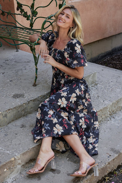 Raelynn Maxi Dress | Black Floral - Baltic Born