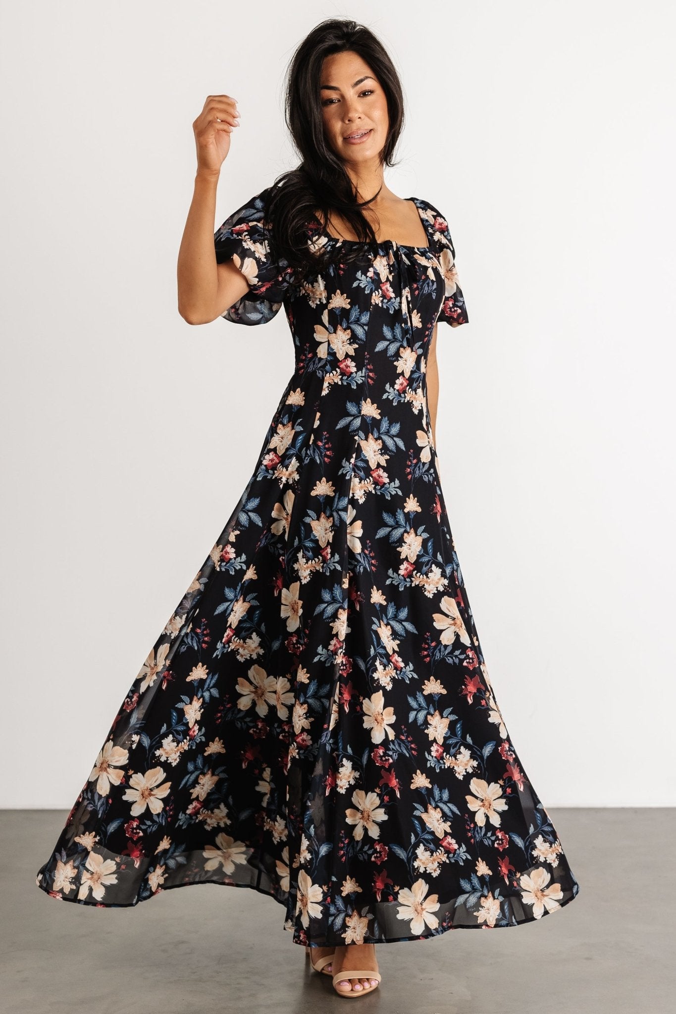 Raelynn Maxi Dress | Black Floral - Baltic Born