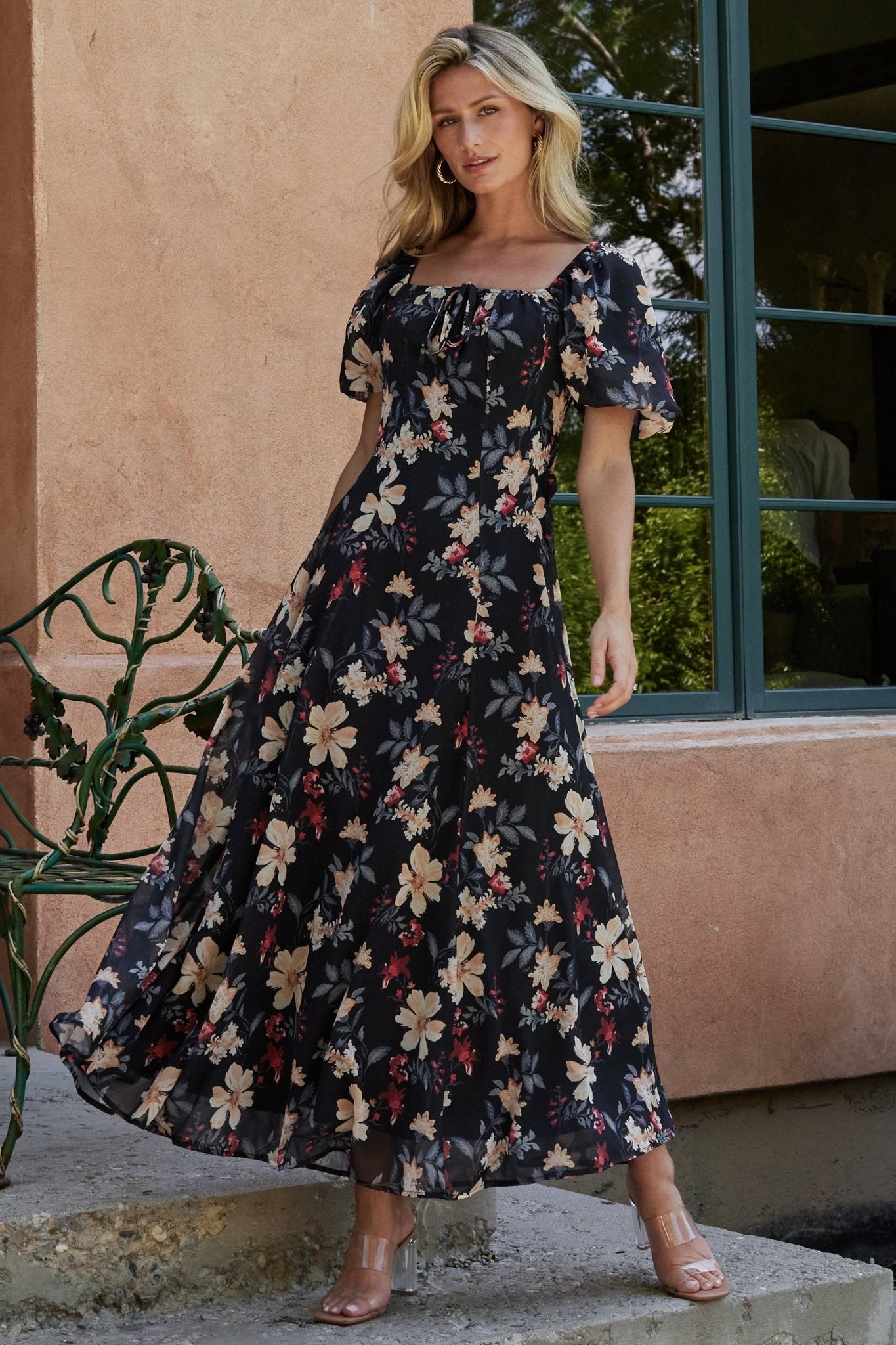 Raelynn Maxi Dress | Black Floral - Baltic Born