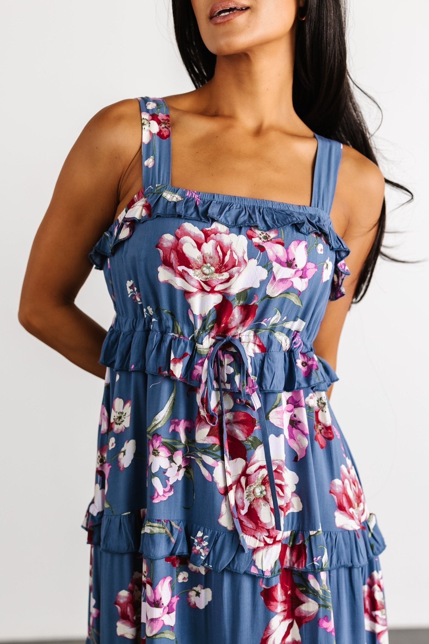 Raine Tank Maxi Dress | Blue Floral - Baltic Born