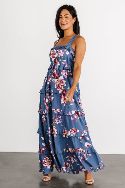 Raine Tank Maxi Dress | Blue Floral - Baltic Born