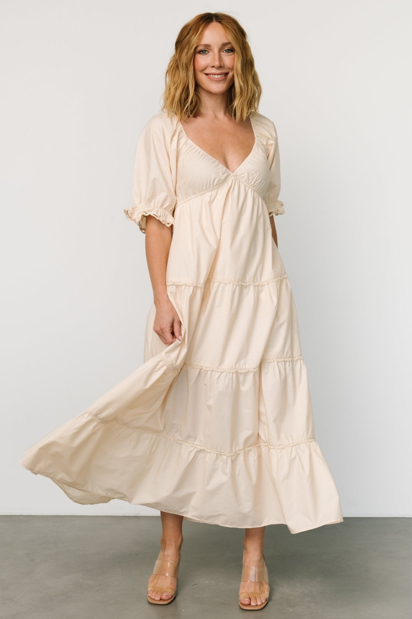 Raleigh Maxi Dress | Cream - Baltic Born