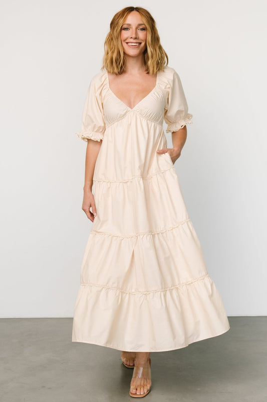 Raleigh Maxi Dress | Cream - Baltic Born