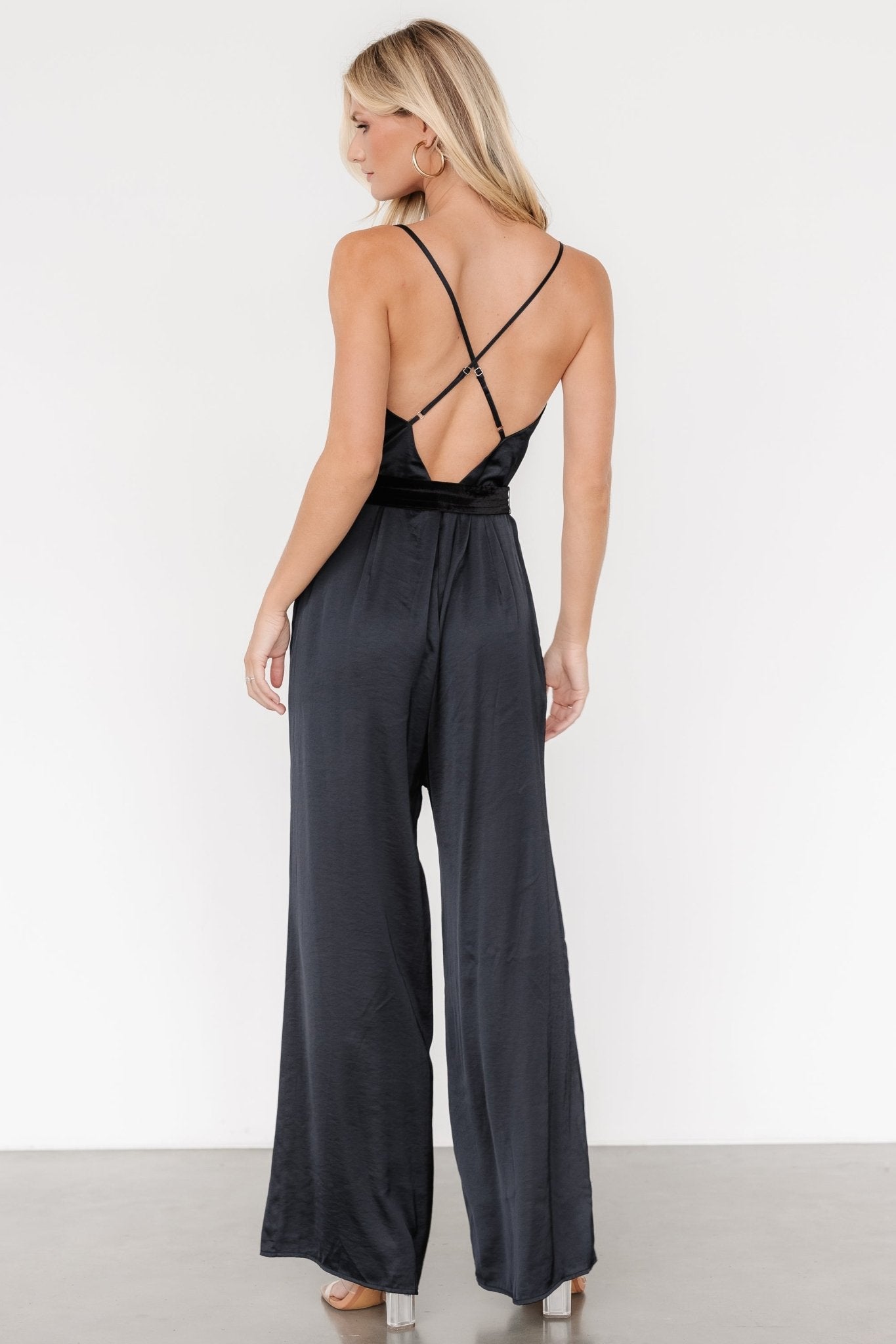 Rebel Satin Jumpsuit | Black - Baltic Born