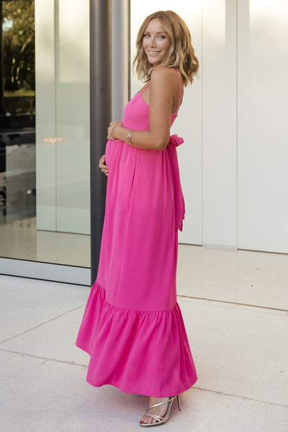 Regan Tank Maxi Dress | Fuchsia - Baltic Born