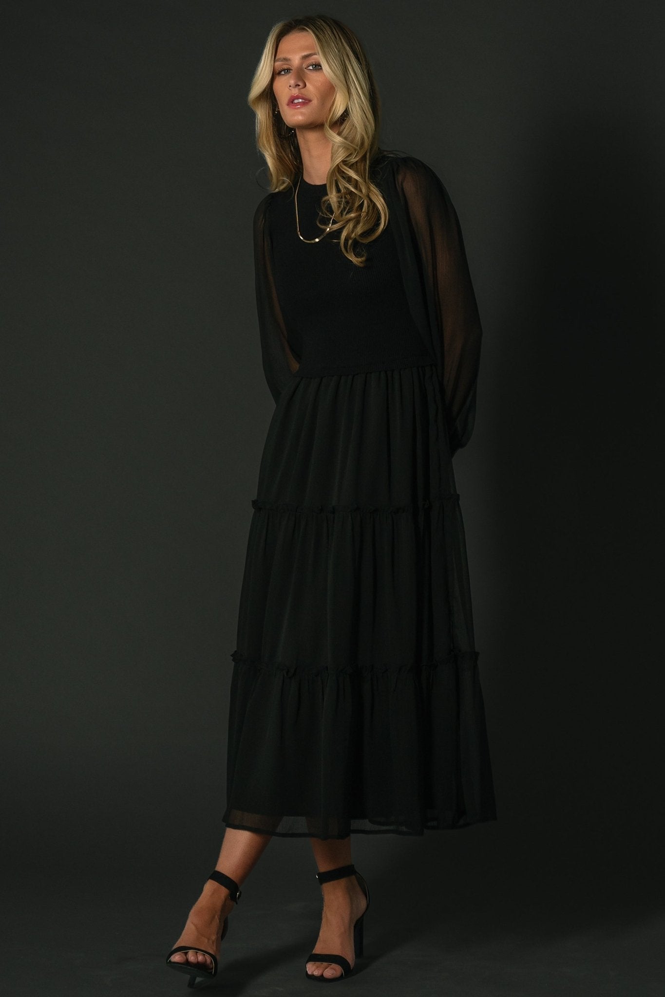 Remi Ribbed Maxi Dress | Black - Baltic Born