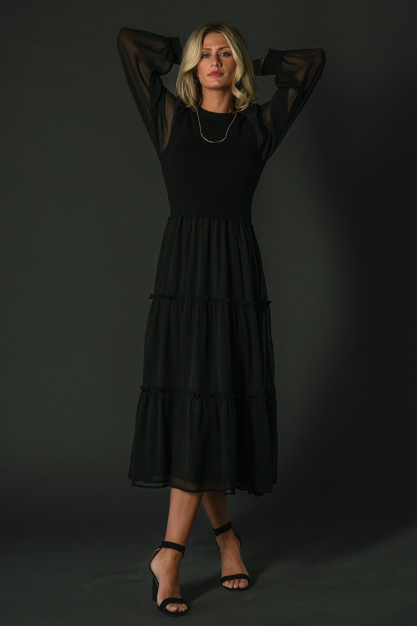 Remi Ribbed Maxi Dress | Black - Baltic Born