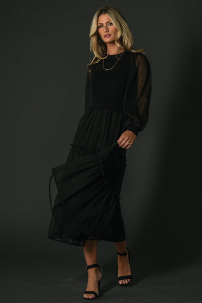 Remi Ribbed Maxi Dress | Black - Baltic Born