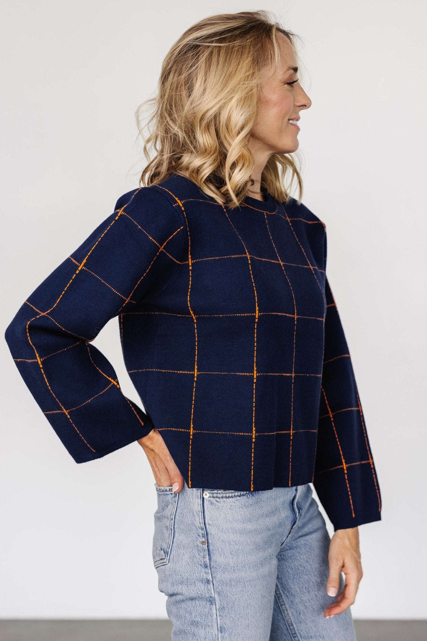 Remington Sweater | Navy + Orange - Baltic Born