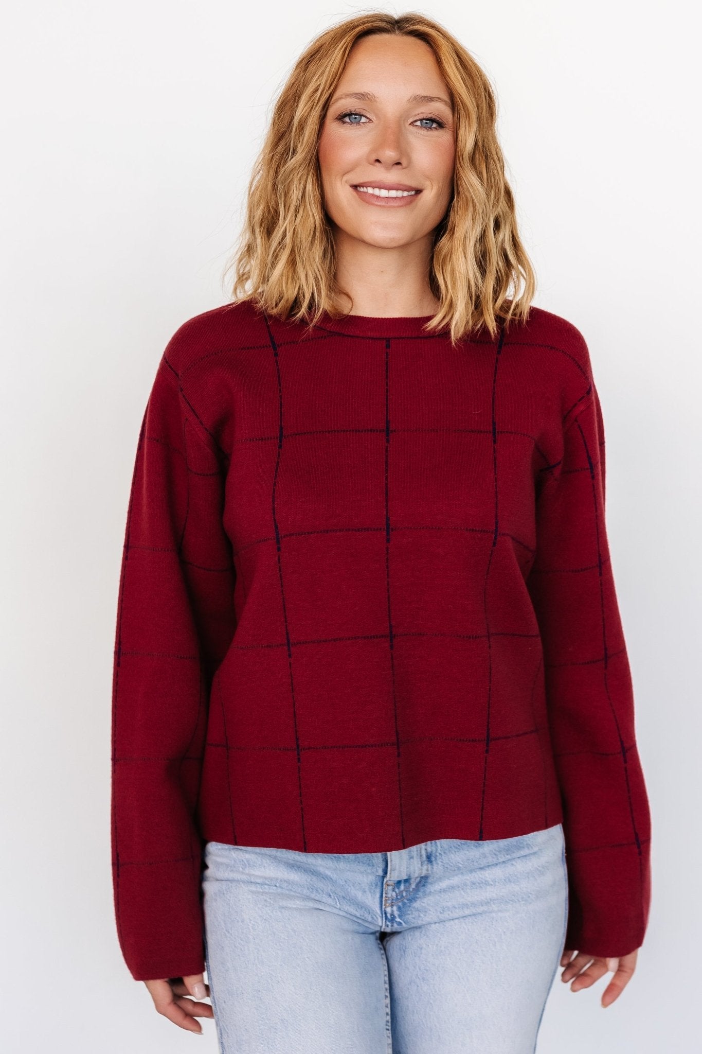 Remington Sweater | Red + Navy - Baltic Born