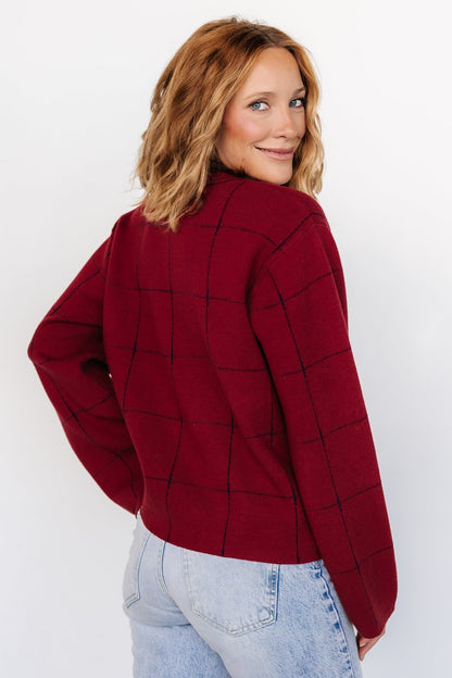 Remington Sweater | Red + Navy - Baltic Born