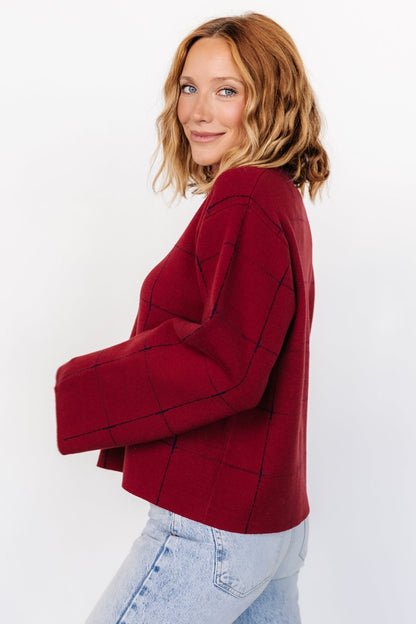 Remington Sweater | Red + Navy - Baltic Born