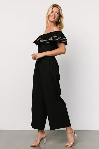 Reyna Off Shoulder Jumpsuit | Black - Baltic Born