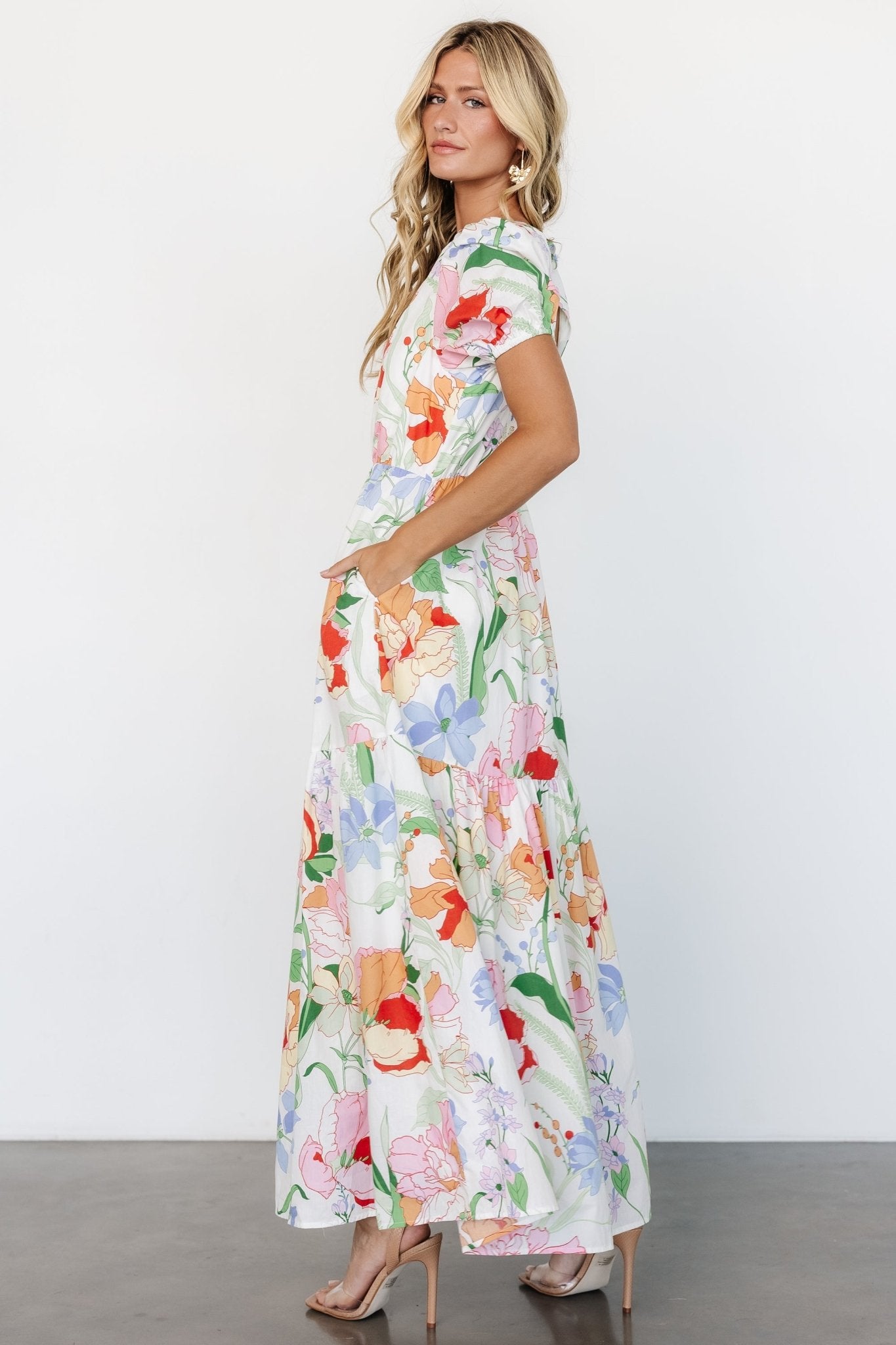 Risette Maxi Dress | Multi Floral - Baltic Born