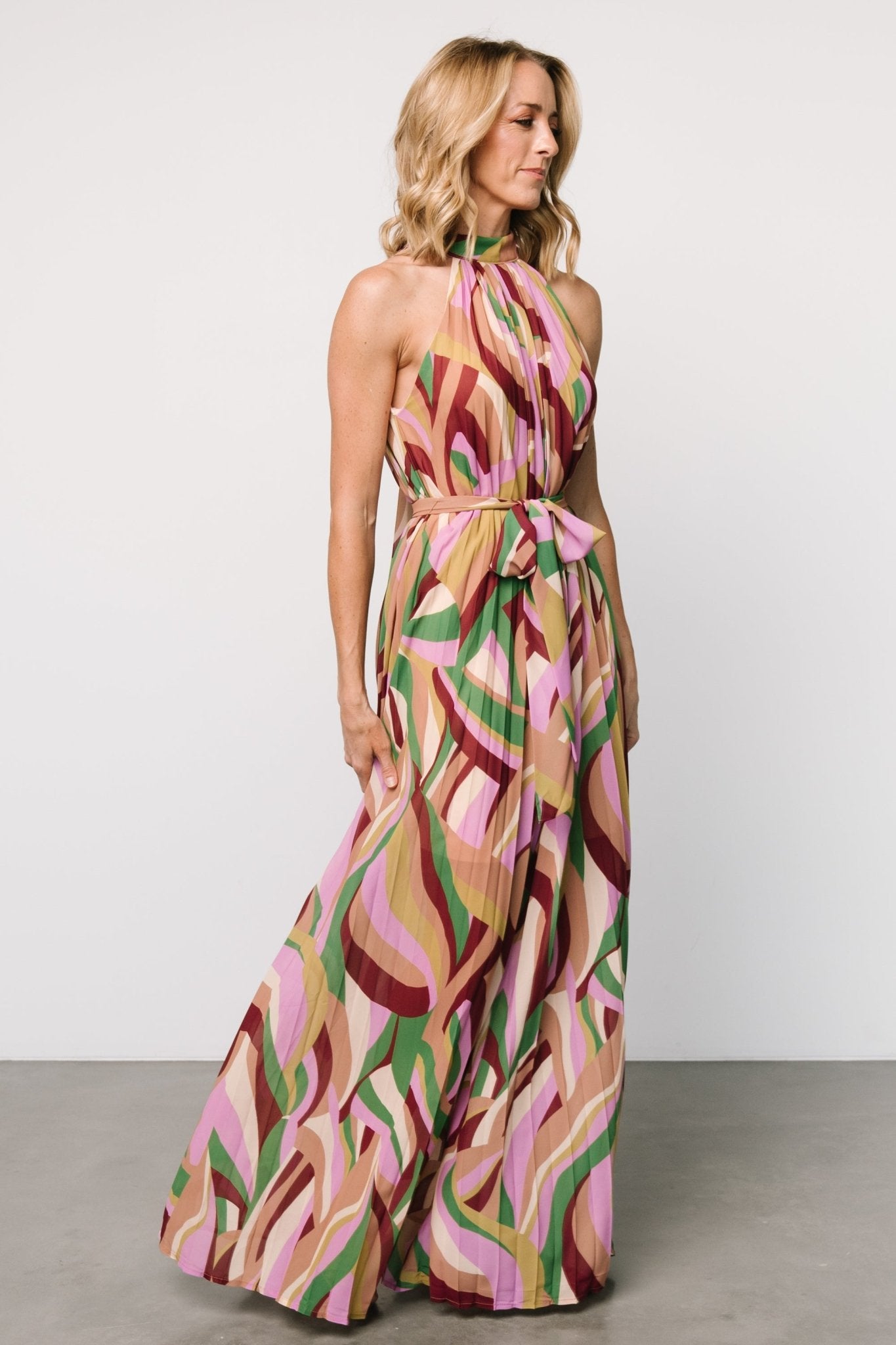 Rita Maxi Dress | Green Multi Print - Baltic Born