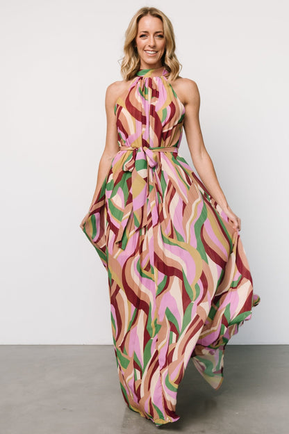 Rita Maxi Dress | Green Multi Print - Baltic Born